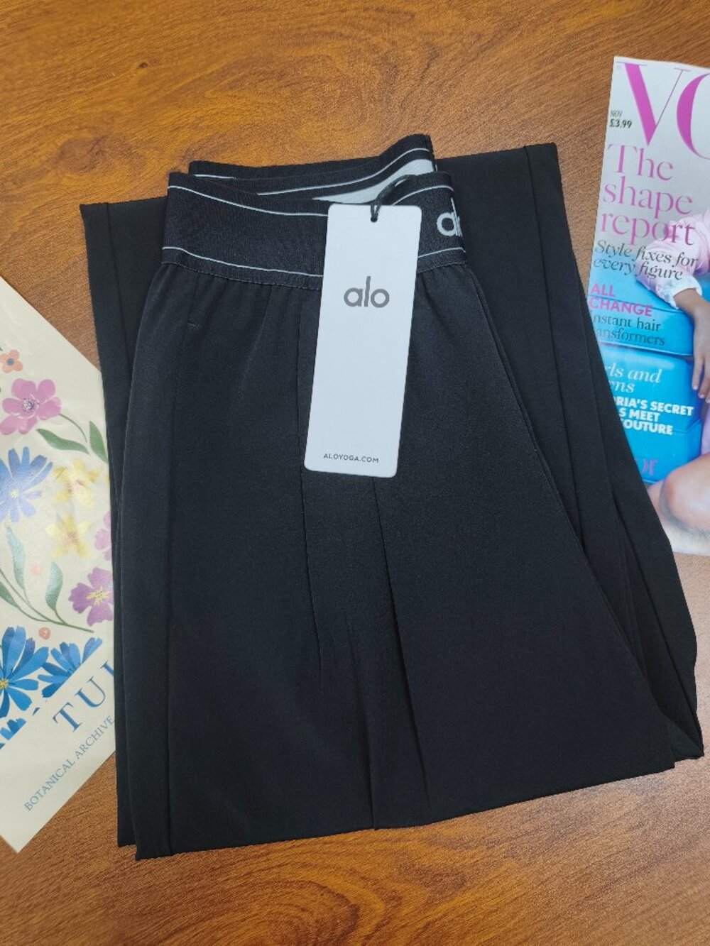 Alo Yoga Black Versatile High/Low Rise Trouser🏒Athleisure💻Office (Regular) - Picture 7 of 7